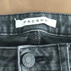 Black PacSun Stacked Skinny Jeans 29 x 30